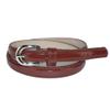 CTM Kid's 1/2 Inch Skinny Dress Belt, Small, Brown view 1