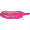 CTM Kid's 1/2 Inch Skinny Dress Belt, Small, Dark Pink view 3