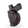 1791 GunLeather 4-Way G43 Holster - OWB and IWB CCW - Right Handed Leather Gun Holster - Fits Glock 43 (G43), Glock 42 (G42), Kahr CW380 and S&W Bodyguard view 2