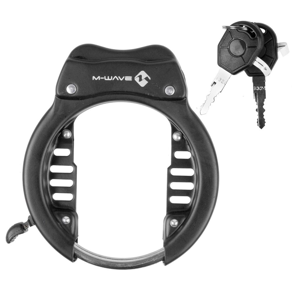 M-Wave Unisex's Ring Frame Lock, Black, X-Large