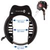 M-Wave Unisex's Ring Frame Lock, Black, X-Large view 2