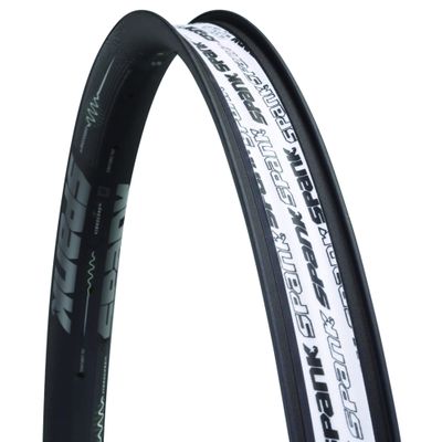 SPANK 350 Vibrocore Rim (Black, 27.5" Disc) Clincher Rim, Optimized for Gravel, ASTM-5, Free Ride DH and All Mountain use,Lateral Stiffness and Predictable handling
