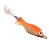 AL's Goldfish Lure Company Saltwater Series Goldfish Fishing Spoons with Hackle Feather and #3/0 VMC J Hook. 3/4 oz. - 4" Overall Length, Gold Orange view 2