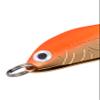 AL's Goldfish Lure Company Saltwater Series Goldfish Fishing Spoons with Hackle Feather and #3/0 VMC J Hook. 3/4 oz. - 4" Overall Length, Gold Orange view 3