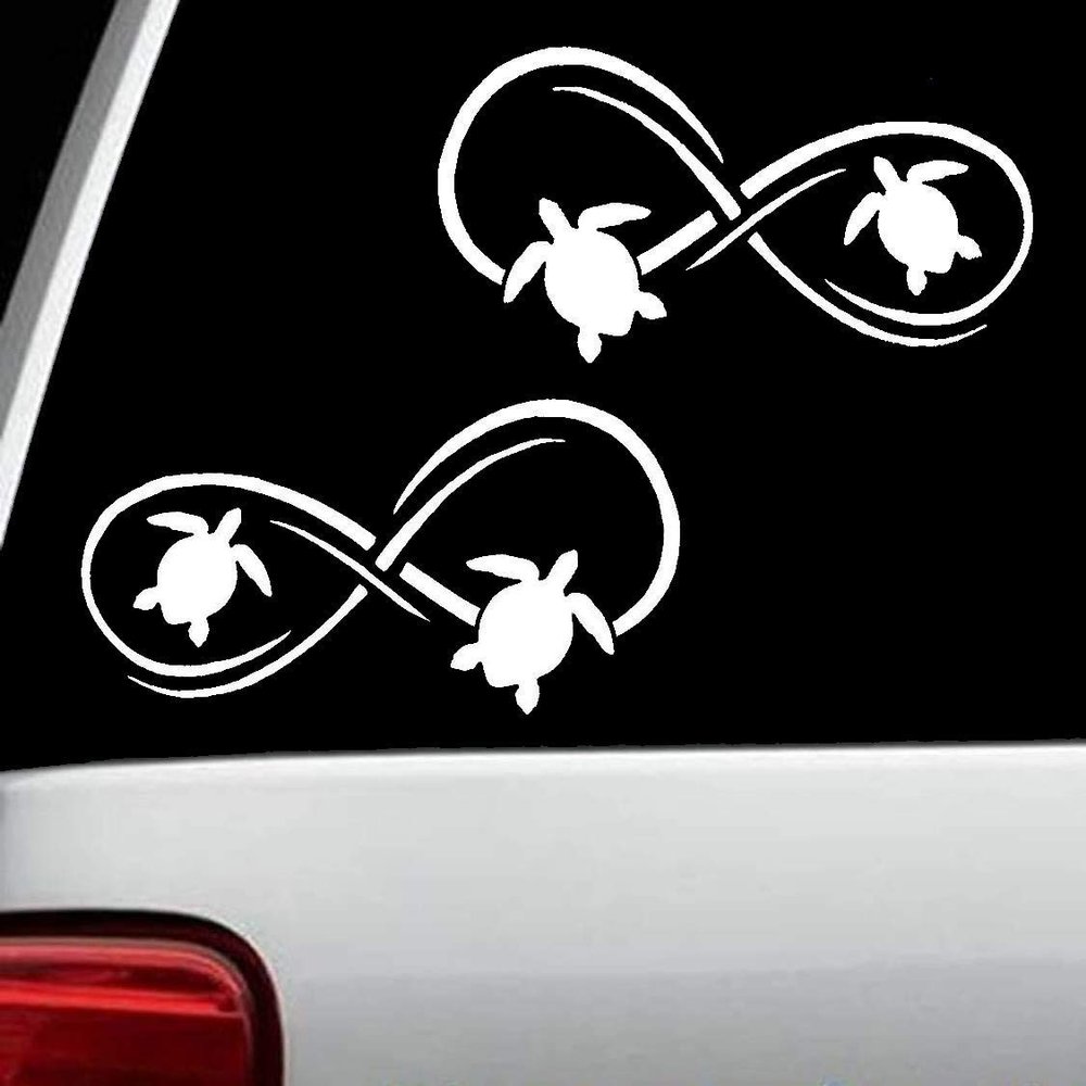 2-Count Sea Turtle Infinity Decal Sticker J1054a