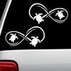 2-Count Sea Turtle Infinity Decal Sticker J1054a view 1
