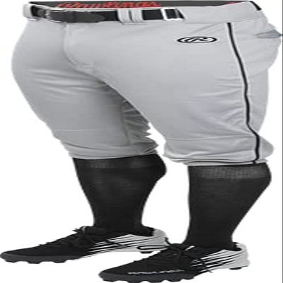 Rawlings | LAUNCH SERIES Knicker Baseball Pants | Adult X-Large | Grey/Black