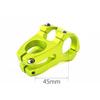 31.8 Stem 45mm Bike Stem Wake Mountain Bike Stem Short Handlebar Stem for Most Bicycle, Road Bike, MTB, BMX, Fixie Gear, Cycling (Aluminum Alloy, Black Blue Gold Red) (Green) view 4