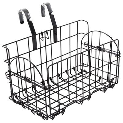 Charist Folding Wire Front Basket, Black