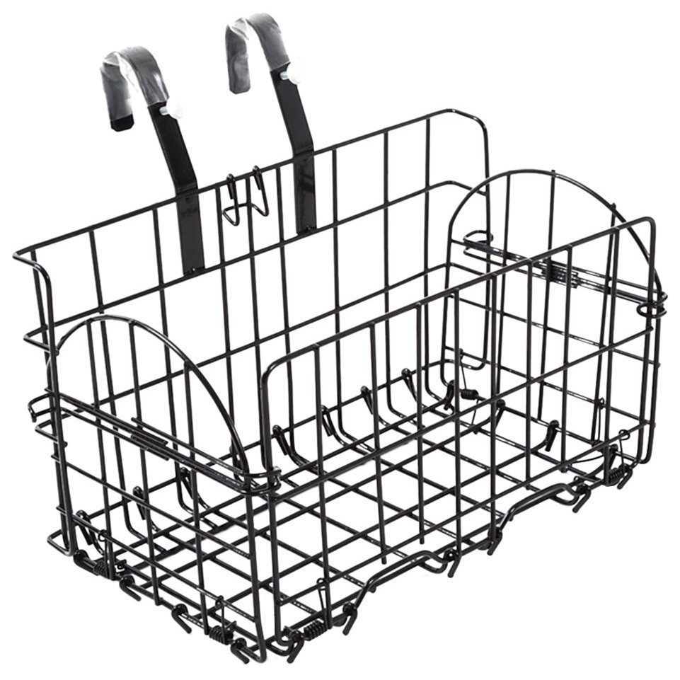 Charist Folding Wire Front Basket, Black