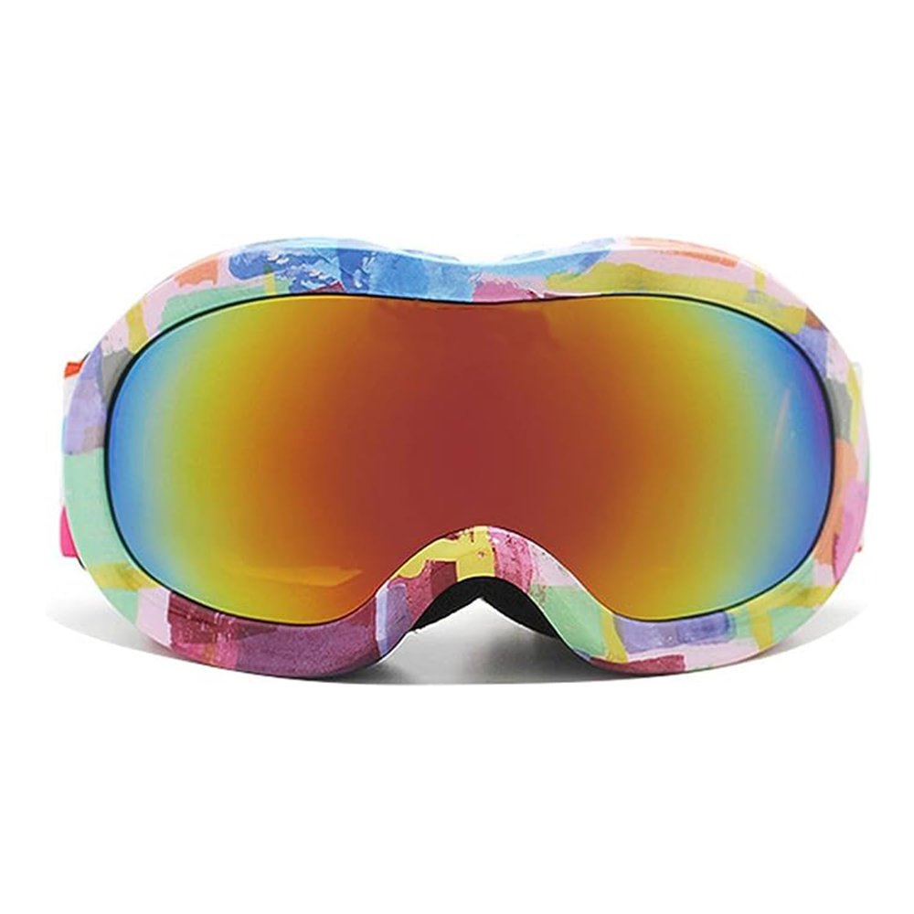 BeBeFun Ski Goggles Glasses for Toddler and Kids Double Lens Anti-fog for Girl Pink Age 3-9