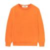 Kid Nation Kids' Slouchy Soft Brushed Fleece Casual Basic Crewneck Sweatshirt for Boys or Girls XS Orange view 1