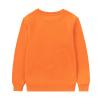 Kid Nation Kids' Slouchy Soft Brushed Fleece Casual Basic Crewneck Sweatshirt for Boys or Girls XS Orange view 2