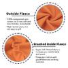 Kid Nation Kids' Slouchy Soft Brushed Fleece Casual Basic Crewneck Sweatshirt for Boys or Girls XS Orange view 4