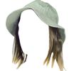 Clown Tramp Hat Color Blue - Lacey Wigs Men's Synthetic Hobo Creepy Poor Emmett Kelly Bundle Costume Wig Care Guide view 1
