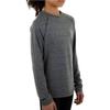 More Mile Train to Run Girls Long Sleeve Running Top - Grey-11-12 Years view 3