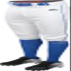 Rawlings | LAUNCH SERIES Knicker Baseball Pants | Youth Small | White/Royal view 1