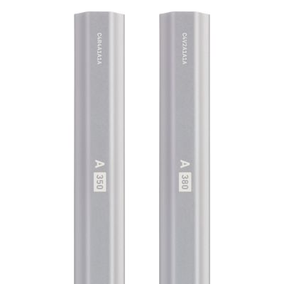 StringKing A Series Defense Lacrosse Shaft 380 Grams (Silver)
