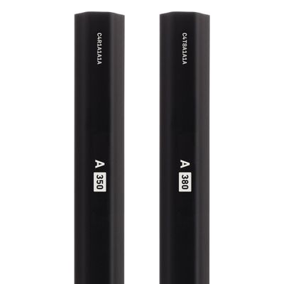 StringKing A Series Defense Lacrosse Shaft 380 Grams (Black)