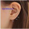1 Pair Adabele Real 18K Yellow Gold Plated Sterling Silver Hypoallergenic Ball Post Stud Earrings 3mm Small Tiny Cute Round Ear Studs Women Jewelry SSE38-3 view 2