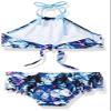 Kanu Surf Girls' Toddler Okana Halter Bikini Beach Sport 2-Piece Swimsuit, Blue, 3T view 2