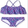 Kanu Surf Toddler Girl's Jade Flounce Bikini Beach Sport 2-Piece Swimsuit Swimwear, Purple, 4T view 1