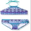 Kanu Surf Girls' Big Mahina Halter Bikini Beach Sport 2-Piece Swimsuit, Purple, 14 view 1