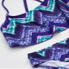 Kanu Surf Little Girl's Karlie Flounce Bikini Beach Sport 2-Piece Swimsuit, Kirsten Purple Chevron, 5 view 3