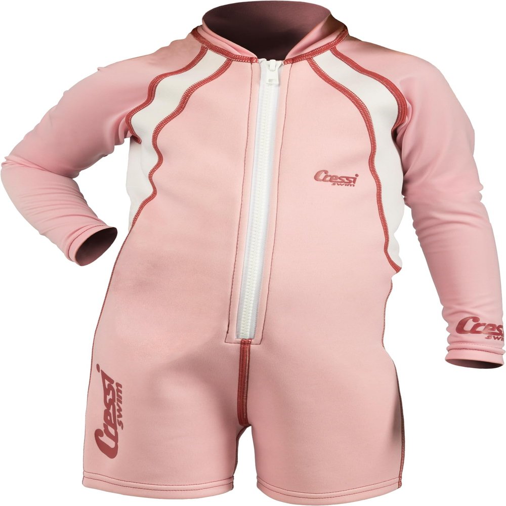 Cressi Kids Swimsuit Long Sleeve One Piece Swimsuits, Pink, 2XL [Duplicate]
