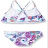 Kanu Surf Big Girl's Melody Paisley Flounce Bikini Beach Sport 2-Piece Swimsuit Swimwear, White, 8 view 2