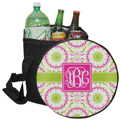 YouCustomizeIt Personalized Pink & Green Suzani Collapsible Cooler & Seat