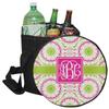 YouCustomizeIt Personalized Pink & Green Suzani Collapsible Cooler & Seat view 1