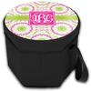 YouCustomizeIt Personalized Pink & Green Suzani Collapsible Cooler & Seat view 2
