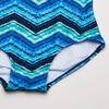 Kanu Surf Girls' Big Kirsten Chevron Beach Sport Banded 1-Piece Swimsuit, Blue, 7 view 4