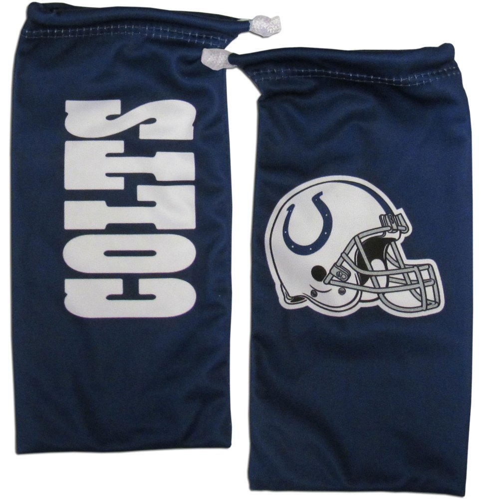 NFL Siskiyou Sports Fan Shop Indianapolis Colts Etched Chrome Wrap Sunglasses and Bag One Size Black