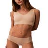 Calvin Klein Women's Invisibles Lightly Lined V Neck Bralette Bra, Bare, XS view 1