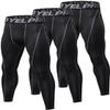Yuerlian Men's Compression Pants Baselayer Cool Dry Sports Tights Leggings Running Tights 3 Pack view 1