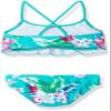 Kanu Surf Toddler Girl's Alania Floral Flounce Bikini Beach Sport 2-Piece Swimsuit Swimwear, Green, 4T view 3