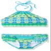 Kanu Surf Girls' Big Mahina Halter Bikini Beach Sport 2-Piece Swimsuit, Green, 10 view 1