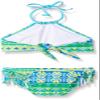 Kanu Surf Girls' Big Mahina Halter Bikini Beach Sport 2-Piece Swimsuit, Green, 10 view 2