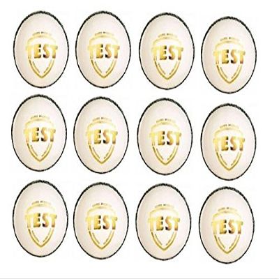 SG Cricket Ball Test White 12 Ball Set 100% original Leather