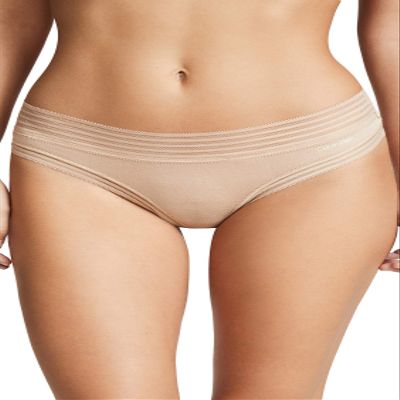 Calvin Klein Women's Modal Thong Underwear, -bare, XL