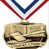 Crown Awards Academic Medals - 2" Gold Student Council Medals 20 Pack view 1