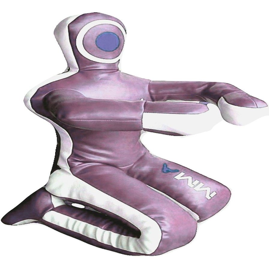 Bestzo MMA Jiu Jitsu Judo Punching Bag Grappling Dummy Light Purple Sitting Position Hands on Front Canvas- 59 inches-Unfilled