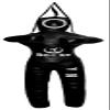 Bestzo MMA Jiu Jitsu Judo Punching Bag Grappling Dummy Black Standing Position Canvas- 59 inches-Unfilled view 1