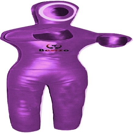 Bestzo MMA Jiu Jitsu Judo Punching Bag Grappling Dummy Purple Standing Position Hands on Front Canvas- 59 inches-Unfilled