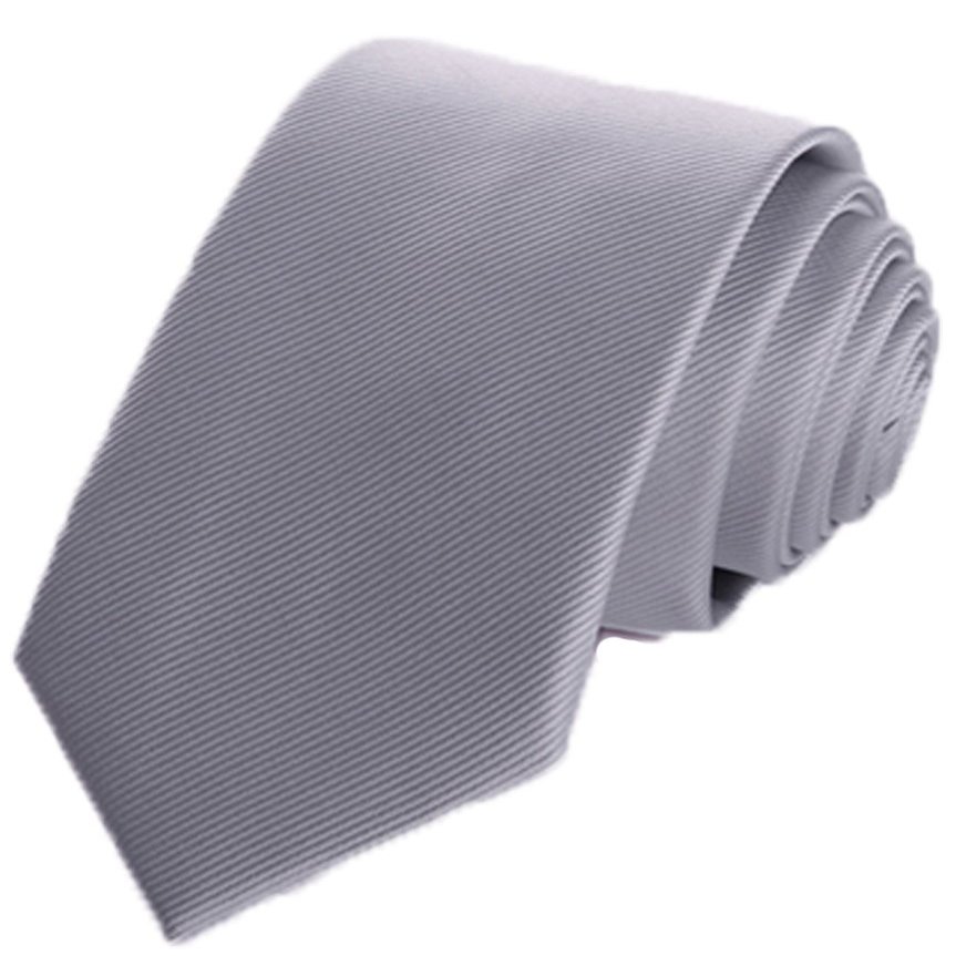 Flairs New York Gentleman's Essentials Neck Tie (Sterling Silver [Stripes Texture])