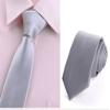 Flairs New York Gentleman's Essentials Neck Tie (Sterling Silver [Stripes Texture]) view 2
