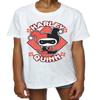 DC Comics Girls Chibi Harley Quinn Badge T-Shirt 9-11 Years White view 3