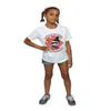 DC Comics Girls Chibi Harley Quinn Badge T-Shirt 9-11 Years White view 4